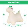 imageBouncy Pals Dinosaur Hopping Horse Toddler Boys Inflatable Bouncing Animal Dinos Hopper Toy Baby Indoor Ride on Bouncer Kids Outdoor Jump Toy First Birthday Gifts for 18 24 Months 2 3 4 Year Old