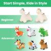 imageBouncy Pals Dinosaur Hopping Horse Toddler Boys Inflatable Bouncing Animal Dinos Hopper Toy Baby Indoor Ride on Bouncer Kids Outdoor Jump Toy First Birthday Gifts for 18 24 Months 2 3 4 Year Old