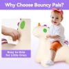 imageBouncy Pals Unicorn Hopping Horse Toddler Girls Inflatable Bouncing Animal Hopper Toy Baby Indoor Ride on Bouncer Kids Outdoor Activity Jump Toy First Birthday Gifts for 18 24 Month 2 3 4 Year Old