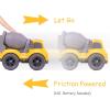imageiPlay iLearn 6PCS Friction Cars Toy for Toddlers 13 Small Push Go Construction Truck Kid Age 24 Mini Play Vehicle Dump Garbage Fire Truck Birthday Stocking Gift Cake Topper 12 18 Month Boy Girl