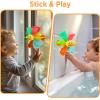 imageiPlay iLearn Baby Duck Bath Toy Toddler Bathtub Suction Water Spinner Gear Kid Shower Fishing Game W Net Floating Animal Wind up Swimming Duck Birthday Gift 6 9 12 Month 1 2 3 Year Old Boy Girl