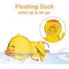 imageiPlay iLearn Baby Duck Bath Toy Toddler Bathtub Suction Water Spinner Gear Kid Shower Fishing Game W Net Floating Animal Wind up Swimming Duck Birthday Gift 6 9 12 Month 1 2 3 Year Old Boy Girl