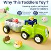 imageiPlay iLearn Baby Farm Tractor Toy Cool Remote Control Truck Toy for Toddler 23 Infant Music RC Animal Trailer WSound Easter Birthday Gift for 18 24 Month 2 3 4 Year Old Boy Girl Kid Children