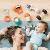 imageiPlay iLearn Baby First Gym Rattle Set Infant Dumbbell Weights Teething Rattles 3612 Month Newborn Workout Sensory Stroller Toy Babies Birthday Shower Gift 5 7 8 9 10 Month Toddler Boy Girl4PCS7 PCS