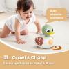 imageiPlay iLearn Baby Musical Duck Toy Infant Tummy Time Crawling Toy Toddler Music Duck WLight Sound 612 Month Sensory Development Learning Birthday Stocking Gift 7 8 9 10 Month 1 Year Old Boy Girl