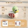 imageiPlay iLearn Baby Musical Duck Toy Infant Tummy Time Crawling Toy Toddler Music Duck WLight Sound 612 Month Sensory Development Learning Birthday Stocking Gift 7 8 9 10 Month 1 Year Old Boy Girl