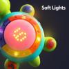 imageiPlay iLearn Baby Musical Turtle Toy Spanish English Bilingual Learning Toddler Crawling Toys W Light ampamp Sound Infant Development Educational Birthday Gifts 6 7 8 9 10 12 Month 1 Year Old Boy Girl