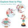 imageiPlay iLearn Baby Rattles Set Infant High Chair Toys WSuction Cup Grab N Spin Interactive Development Baby Tray Toy Newborn Gifts for 6 9 12 18 24 Months 1 2 Year Olds Boys Girls Kids