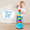 imageiPlay iLearn Baby Stacking Toys Toddler Nesting Stack Cups Infant Stackable Block Kids Sorting Game WShape Sorter for Sand Bath Birthday Gift for 12 18 24 Month 1 2 3 Year Old Boys Girls