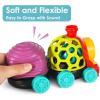 imageiPlay iLearn Baby Toy Train Infant Soft Cars for 612 Month Boy Musical Push N Go Truck Toddler Sensory Ball Rattle Development Grasp Babies Birthday Gift 7 8 9 10 11 18 Month 1 2 Year Old Girl