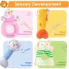 imageiPlay iLearn Baby Toys 3 6 12 Month Newborn Gifts Infant Soft Farm Stuffed Animal Rattles Plush Barn Boy Girl Stuff Shower Basket Stuffer Sensory Hand Development Toy 0 2 4 7 9M 1 Yr  FarmJungle