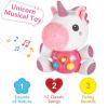 imageiPlay iLearn Baby Unicorn Musical Toys Newborn Girls Gift Soft Unicorn Plush Stuffed Animal Infant Light Music Time 1st Birthday Shower Gift Stuffers for 0 1 2 3 6 9 12 18 Month 13 Yrs ToddlersUnicorn