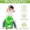 imageiPlay iLearn Bouncy Pals Dinosaur Hopper Toy 2 Year Old Boy Toddler Plush Bounce Animals Ride on Bouncing Triceratops for Kids Outdoor Hopping Horse Bouncer Cool Birthday Gifts 3 4 5 6 Yr GirlsDinosaur Hopper