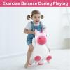 imageiPlay iLearn Bouncy Pals Hopping Unicorn Horse Toddler Girl Inflatable Bouncing Animal Hopper Toy Outdoor Indoor Plush Ride on Bouncer Baby Birthday Gift 18 Month 2 3 4 Year Old Kid  UnicornUnicorn