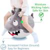imageiPlay iLearn Bouncy Pals Kid Shark Bouncy Balls Toddler Hammer Head Shark Bouncing Ball WHandle Outside Ride Hopper Toy Outdoor Active Hopping Jumper Birthday Gift 2 3 4 5 6 Year Old Boy GirlGreat White Shark