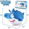 imageiPlay iLearn Bouncy Pals Kid Shark Bouncy Balls Toddler Hammer Head Shark Bouncing Ball WHandle Outside Ride Hopper Toy Outdoor Active Hopping Jumper Birthday Gift 2 3 4 5 6 Year Old Boy GirlHammerhead Shark