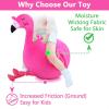 imageiPlay iLearn Bouncy Pals Kids Flamingo Hopper Ball Inflatable Bouncing Animal Hopping Toys Pink Plush Ride on Bouncer Outdoor Indoor Active Jumping Birthday Gift for 3 4 5 6 Year Old Girl ToddlerFlamingo