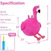 imageiPlay iLearn Bouncy Pals Kids Flamingo Hopper Ball Inflatable Bouncing Animal Hopping Toys Pink Plush Ride on Bouncer Outdoor Indoor Active Jumping Birthday Gift for 3 4 5 6 Year Old Girl ToddlerFlamingo