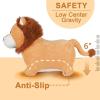 imageiPlay iLearn Bouncy Pals Lion Hopper Toy Toddler Plush Bouncing Animal Inflatable Ride on Bouncer WPump Indoor Outdoor Hopping Horse Kid Jumping Toy Birthday Gift for 2 3 4 5 Year Old Boy Girl