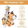imageiPlay iLearn Bouncy Pals Tiger Hopper Toy Toddler Hopping Horse Kid Plush Ride on Animal Bouncer WPump Inflatable Bouncing Rider Indoor Outdoor Jumping Birthday Gift 2 3 4 5 6 Year Old Boy GirlTiger