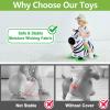 imageiPlay iLearn Bouncy Pals Tiger Hopper Toy Toddler Hopping Horse Kid Plush Ride on Animal Bouncer WPump Inflatable Bouncing Rider Indoor Outdoor Jumping Birthday Gift 2 3 4 5 6 Year Old Boy GirlZebra