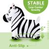 imageiPlay iLearn Bouncy Pals Tiger Hopper Toy Toddler Hopping Horse Kid Plush Ride on Animal Bouncer WPump Inflatable Bouncing Rider Indoor Outdoor Jumping Birthday Gift 2 3 4 5 6 Year Old Boy GirlZebra