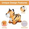 imageiPlay iLearn Bouncy Pals Tiger Hopper Toy Toddler Hopping Horse Kid Plush Ride on Animal Bouncer WPump Inflatable Bouncing Rider Indoor Outdoor Jumping Birthday Gift 2 3 4 5 6 Year Old Boy GirlTiger