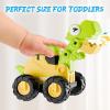 imageiPlay iLearn Dinosaur Truck Toys for Toddlers Boys Dinos Press Go Racing Cars Kids Construction Sandbox Vehicles Playset Baby Push Go Friction Car Set Birthday Gift for 18 Month 2 3 4 5 Years Old