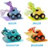 imageiPlay iLearn Dinosaur Truck Toys for Toddlers Boys Dinos Press Go Racing Cars Kids Construction Sandbox Vehicles Playset Baby Push Go Friction Car Set Birthday Gift for 18 Month 2 3 4 5 Years Old