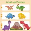 imageiPlay iLearn Floor Puzzle for Kids Ages 35 46 Dinosaur Jigsaw Puzzle 52Pcs Wooden Jumbo Dino Animal Puzzles Game Toddler Educational Learning Toy Preschool Birthday Gifts for Boy Girl Child