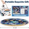 imageiPlay iLearn Floor Puzzles for Kids Ages 36 Jigsaw Puzzle for kids Ages 48 Toddler Large Wooden Learning Toy Educational Round Planets Solar System Birthday Gift for 57 Year Old Boy Girl Child