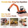 imageiPlay iLearn Heavy Duty Construction Site Playset Metal Dump Truck Excavator Digger Backhoe Tractor Bulldozer Diecast Vehicle Outdoor Sandbox Car Toy Birthday Gift 3 4 5 Year Old Boy Kid Toddler