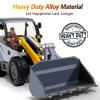 imageiPlay iLearn Heavy Duty Construction Site Playset Metal Dump Truck Excavator Digger Backhoe Tractor Bulldozer Diecast Vehicle Outdoor Sandbox Car Toy Birthday Gift 3 4 5 Year Old Boy Kid Toddler