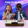 imageiPlay iLearn Kids DJ Mixer Toy Toddler Musical DJ Turntable WLights Sounds Electronic Piano Instrument Playset WKaraok Microphone Birthday Party Gift for 3 4 5 6 Years Old Boys Girls Children