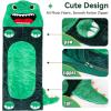 imageiPlay iLearn Kids Dinosaur Sleeping Bag Toddler Boys Dinos Nap Mat Plush Animal Slumber Bag 2 In 1 Daycare Preschool Kindergarten Birthday Gift Travel Sleepover for 3 4 5 6 7 8 10 12 Yr Child TeenDinosaur