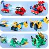 imageiPlay iLearn Kids Dinosaur Transforme Robot Toy Magnetic Construction Trucks Transform into Dinosaurs Toddler STEM Educational Learning Toy Cool Birthday Gifts for 3 4 5 6 7 8 Year Old Boy Girl