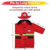 imageiPlay iLearn Kids Firefighter Costumes Toddler Fireman Dress up Boy Fire Pretend Chief Outfit Halloween Role Play Career Suit WWalkie Talkie Hose Party Birthday Gift for 3 4 5 6 7 Year Old GirlFire Fighter