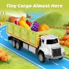imageiPlay iLearn Kids Friction Food Transport Truck Toys Toddler Push Go Car Vehicle WStorage Boxes ampamp Foods Alloy Head Cargo Carrier Play Trucks Birthday Stocking Gift for 3 4 5 Year Old Boy Girl