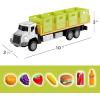 imageiPlay iLearn Kids Friction Food Transport Truck Toys Toddler Push Go Car Vehicle WStorage Boxes ampamp Foods Alloy Head Cargo Carrier Play Trucks Birthday Stocking Gift for 3 4 5 Year Old Boy Girl