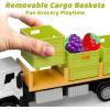 imageiPlay iLearn Kids Friction Food Transport Truck Toys Toddler Push Go Car Vehicle WStorage Boxes ampamp Foods Alloy Head Cargo Carrier Play Trucks Birthday Stocking Gift for 3 4 5 Year Old Boy Girl