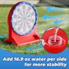imageiPlay iLearn Kids Fun Dartboard Outdoor Toys Inflatable Dart Board Toss Game Toddler Backyard Lawn Yard Play Cool Indoor Family Party Birthday Gift for Ages 3 4 5 6 7 8 Boys Girls Children TeensRed