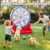 imageiPlay iLearn Kids Fun Dartboard Outdoor Toys Inflatable Dart Board Toss Game Toddler Backyard Lawn Yard Play Cool Indoor Family Party Birthday Gift for Ages 3 4 5 6 7 8 Boys Girls Children TeensRed