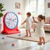 imageiPlay iLearn Kids Fun Dartboard Outdoor Toys Inflatable Dart Board Toss Game Toddler Backyard Lawn Yard Play Cool Indoor Family Party Birthday Gift for Ages 3 4 5 6 7 8 Boys Girls Children TeensRed