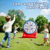 imageiPlay iLearn Kids Fun Dartboard Outdoor Toys Inflatable Dart Board Toss Game Toddler Backyard Lawn Yard Play Cool Indoor Family Party Birthday Gift for Ages 3 4 5 6 7 8 Boys Girls Children TeensRed