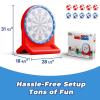 imageiPlay iLearn Kids Fun Dartboard Outdoor Toys Inflatable Dart Board Toss Game Toddler Backyard Lawn Yard Play Cool Indoor Family Party Birthday Gift for Ages 3 4 5 6 7 8 Boys Girls Children TeensRed