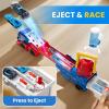 imageiPlay iLearn Kids Launching Truck Toys for Boys Ages 35 Toddler Track Toy 4 Mini Diecast Race Cars Balls Shooting Game Large Light Sound Carrier Train Birthday Gifts for 46 7 8 9 Yrs Old Child