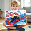 imageiPlay iLearn Kids Launching Truck Toys for Boys Ages 35 Toddler Track Toy 4 Mini Diecast Race Cars Balls Shooting Game Large Light Sound Carrier Train Birthday Gifts for 46 7 8 9 Yrs Old Child