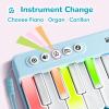 imageiPlay iLearn Kids Mini Piano Toy WRainbow Lights Toddler Pocket Travel Piano Keyboard for 13 Portable Musical Instrument Toys Music Interactive Birthday Gift 2 4 5 6 Year Old Boy Girl ChildPinkBlue