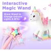 imageiPlay iLearn Plush Magic Unicorn Toy WRemote Control Fairy Magical Wand Girl Music Unicorn Stuffed Animal WLED Light Sound Interactive Birthday Gift 18 24 Month Baby Toddler 2 3 4 5 6 7 Year Kid