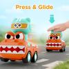 imageiPlay iLearn Press to Go Animal Car Toys for Toddlers 13 Baby Push Go Friction Racing Cars Toy 3pcs Infant Play Vehicle Set for 12 18 24 Month 1st Birthday Gifts for 1 2 3 Year Old Boy Girl Child